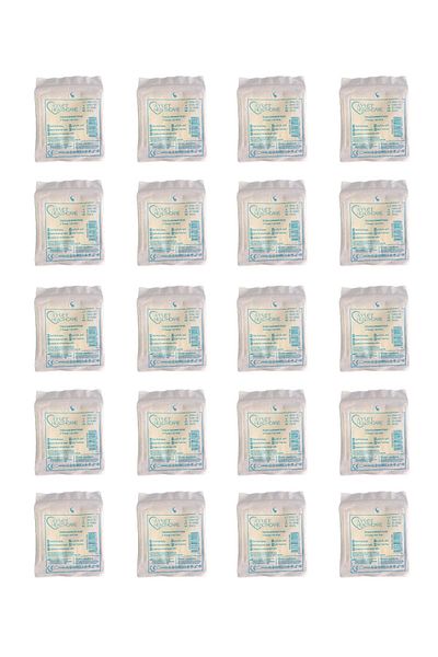 Ayset Sterile Disposable Absorbent Nonwoven Compress Spanch 7.5cm X 7.5cm 20 Packs of 5 (100 Pieces)