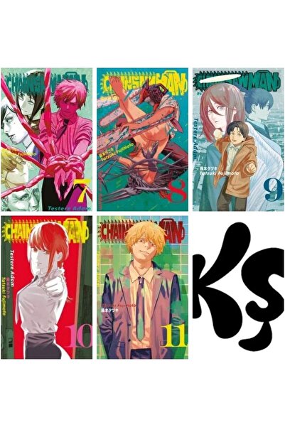 Gerekli Şeyler Yayıncılık Chainsaw Man-testere adam 7-8-9-10-11 manga seti (5...