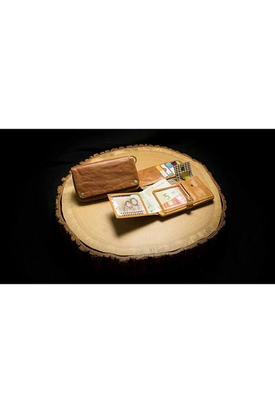 Kavatza Portofel tutun piele naturala Wallet Tabba Clasic (large) cognac