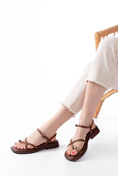 özssa S-101 Sandale de zi cu zi pentru femei, cu detaliu de piatră