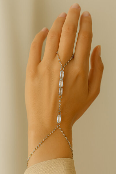 WisstoriaCollections سلسلة فضية اللون مزينة بحجر الزركون الأبيض VIP شاهميران