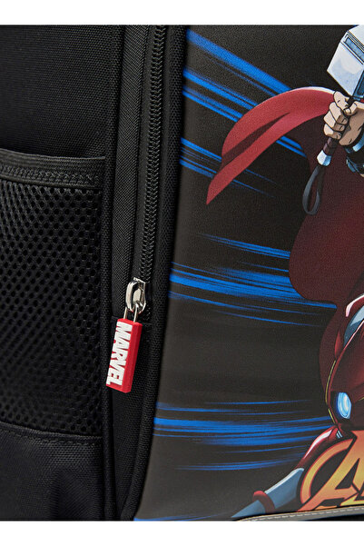 Shoexpress Boys Avengers Print School Backpack with Adjustable Straps and Zip Closure - 13x31x41 cm