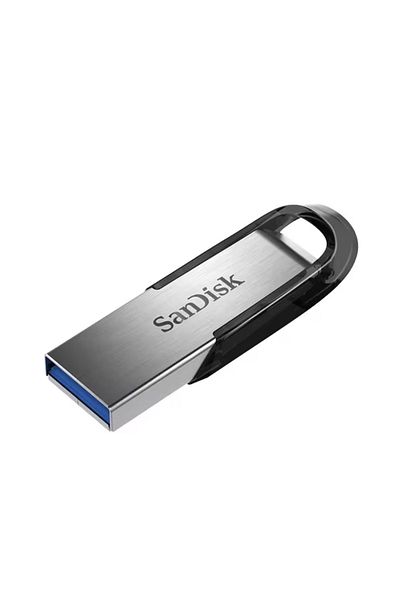 SanDisk Stick de Memorie 128GB, USB 3.0, Click SanDisk, Metal, Grey