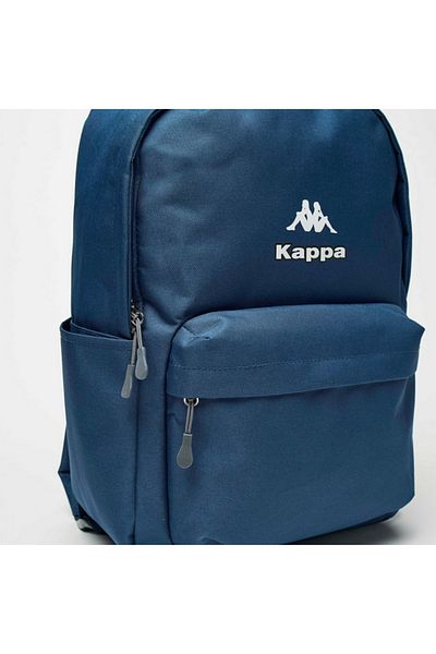 Kappa Logo Print School Backpack with Adjustable Straps and Zip Closure - 29x15x42 cm