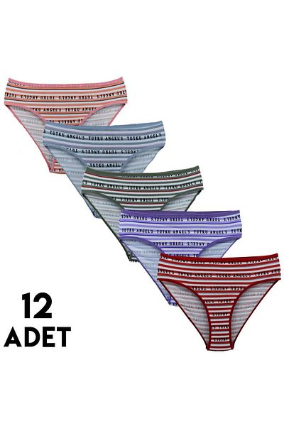 Tutku 12 Pack with Socks Gift 0595 Bloom Bikini 12 Pack