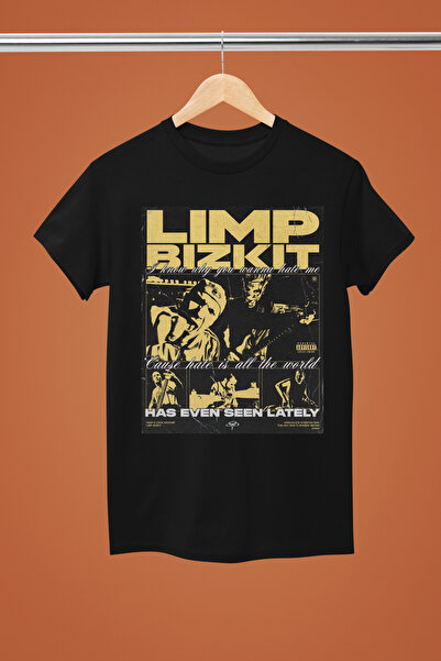 MAGORS تيشيرت LIMP BIZKIT مطبوع من القطن بأكمام قصيرة وقصة عادية