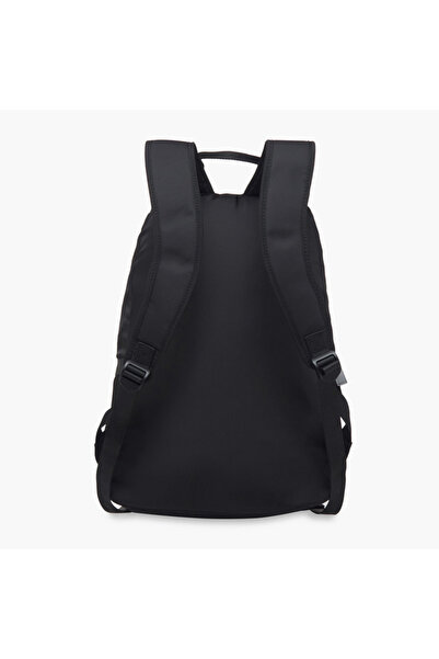 Oaklan by Shoexpress Logo Print School Backpack with Zip Closure and Pouch - 32x13x45 cm