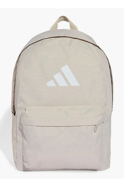 adidas Logo Print Backpack with Adjustable Shoulder Straps
