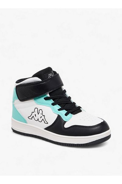 Kappa Girls Kids' Colourblock High-Top Sneakers with Hook and Loop Closure