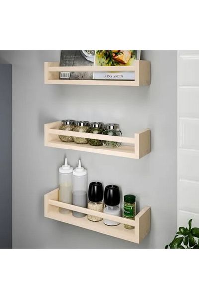 IKEA Kitchen Shelf, Kitchen Organizer, Spice Rack, Wobbly Poplar