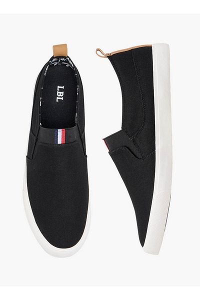 LBL by Shoexpress Men Canvas Loafers with Pull Tab