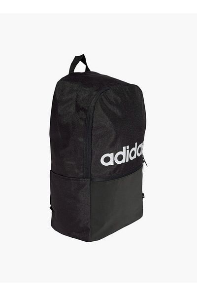 adidas حقيبة ظهر مدرسية بطباعة شعار مع أحزمة قابلة للتعديل وسحاب للإغلاق