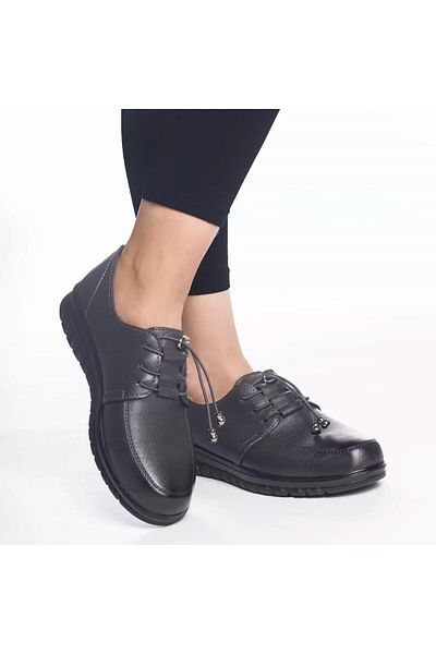 MODA STİL Edith casual shoes, grey, eco-leather, 36