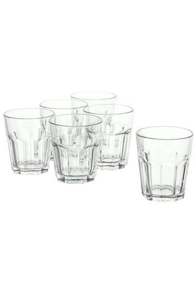 IKEA Set of Stylish, Casual, Diner Glasses, Glass, 27 Cl, 6 Pcs