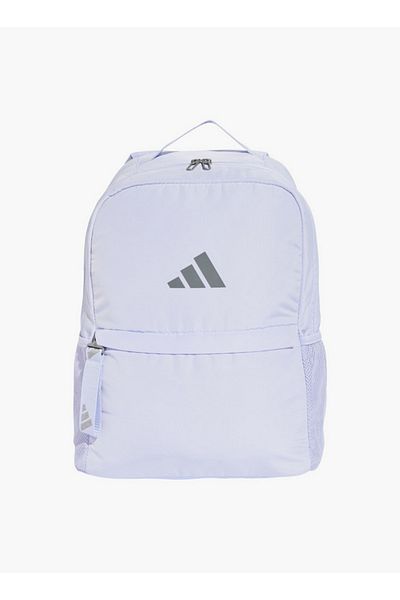 adidas Girls Logo Print School Backpack with Adjustable Shoulder Straps and Zip Closure