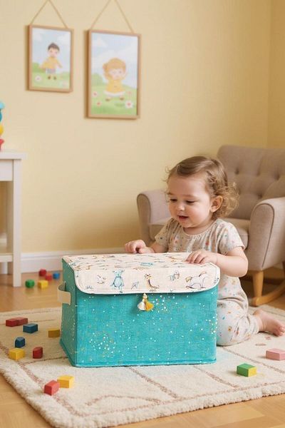 ALAS Organizator cutie multifuncțională pentru copii Maxi (ALBASTRU) 35x24x23