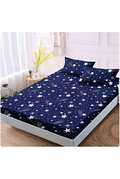 OEM Husă elastică pentru saltea 160x200 cm, imprimeu cer înstelat, multicoloră