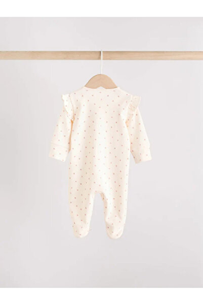 Next Baby 100% Organic Cotton Pink Rabbit/Flower Patterned Double Zipper 3-Piece Sleeping Bag Set ALYAW2294
