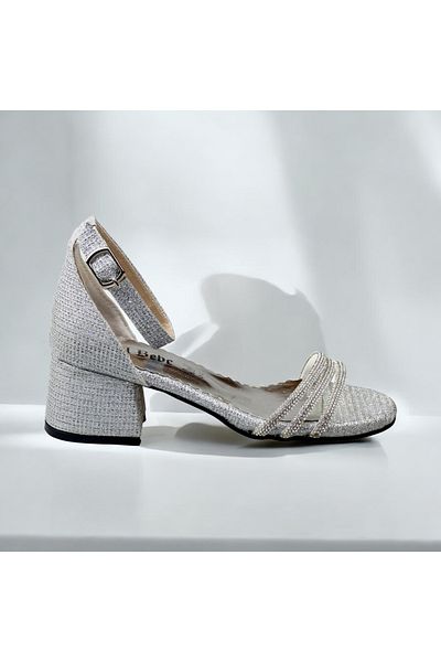 JOJO KIDS Girl's thick-heeled evening shoes, short-heeled shoes