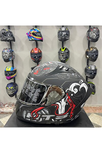 MTS M-801 SNAKE Full Face Kask MYTH GREY