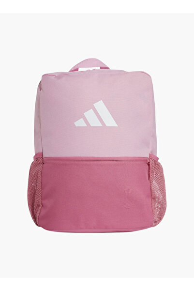 adidas Girls Logo Print School Backpack with Adjustable Straps and Zip Closure - W 30 x H 43 x D 14 cm