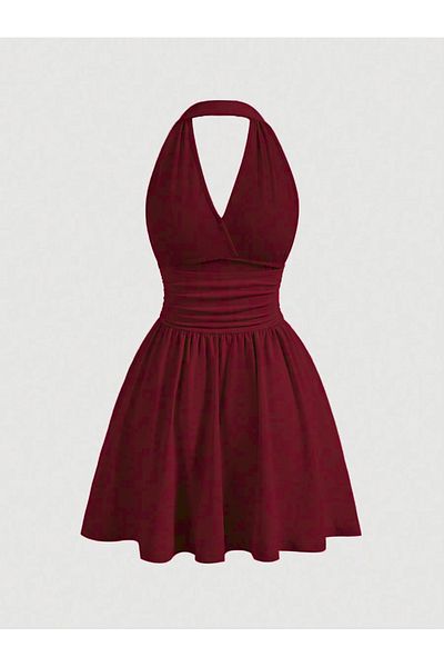 ecemore Mini Dress with Halter Neck E7096