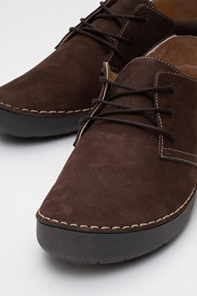 Dericlub Women's Comfort Casual Shoes Real Nubuck Leather Br 44184 Nubuck Brown