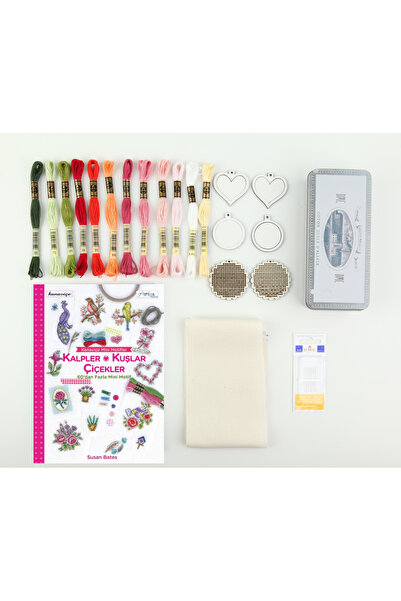 Tuva مجموعة ميني كروس ستريت - قلوب وطيور وزهور