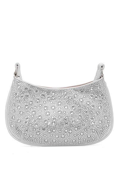 VAROL ÇANTA Varol 916R Women's Royal Evening Dress Bag Silver