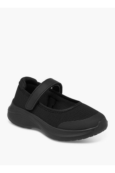 Dash Girls Textured School Shoes with Hook and Loop Closure