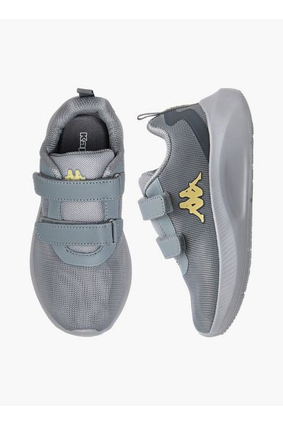 Kappa Boys' Logo Print Sports Shoes with Hook and Loop Closure