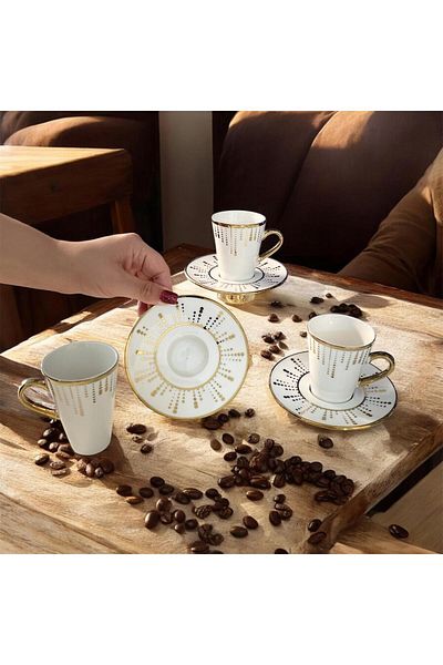 partridge store Kosova Gilded Coffee Cup Set of 6