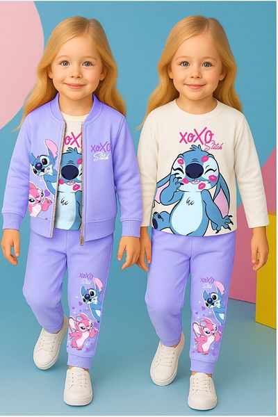 LİLLYPİCCA Girl's Character Patterned 3 Piece Set