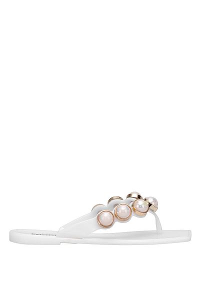 Ayakkabı Fuarı Elite Kdrj001-1 Women's Flip Flops White