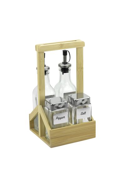 Raki Oliviera with wooden handle bottles 175/130ml netural wood