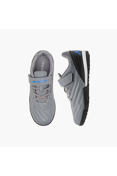 Kappa Boys' Panelled Football Shoes with Hook and Loop Closure