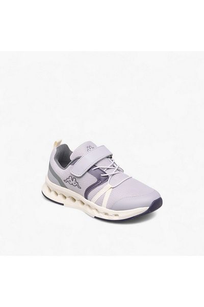 Kappa Girls' Logo Print Sports Shoes with Hook and Loop Closure