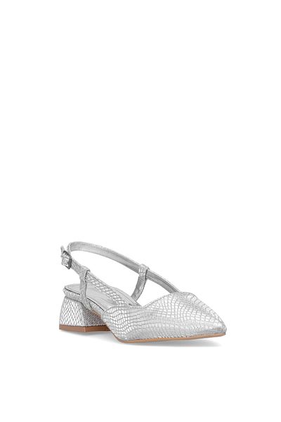 Ayakkabı Fuarı Elite Mst501Y Women's Classic Heeled Shoes Silver