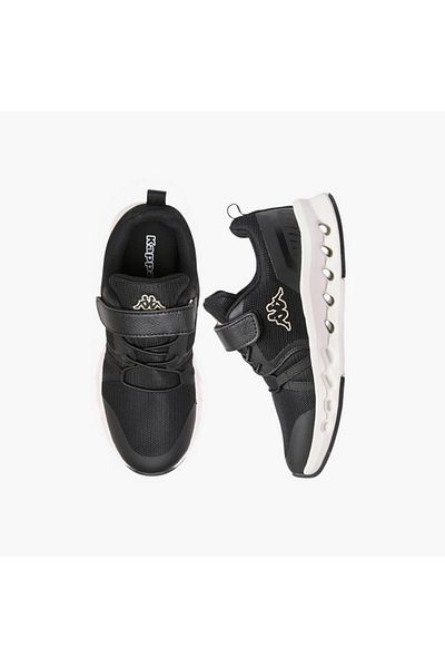 Kappa Girls' Logo Print Sports Shoes with Hook and Loop Closure