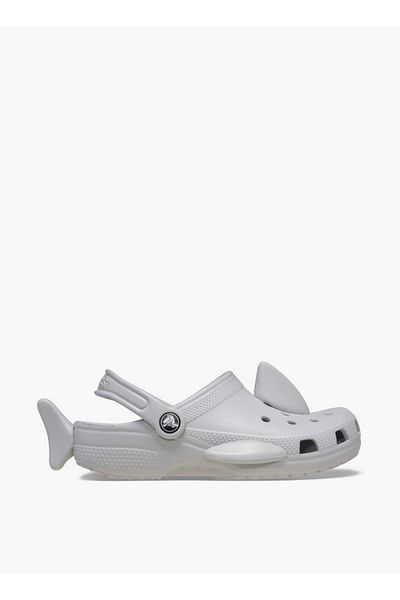 Crocs Unisex Shark Applique Cutout Detail Backstrap Clogs - 210014-1FT