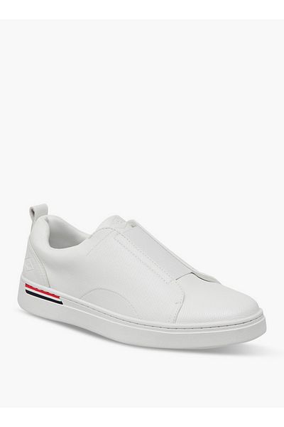 Lee Cooper Men's Solid Slip-On Loafers with Pull Tabs