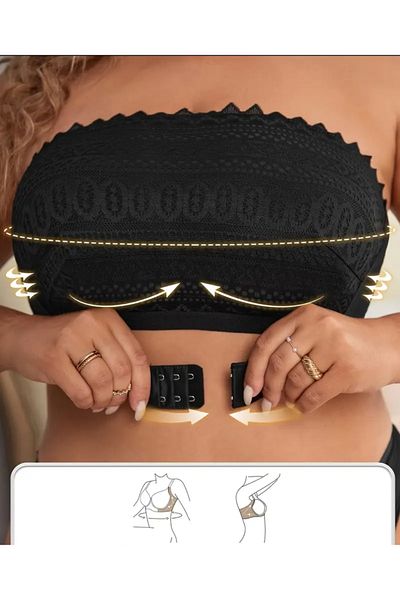 SS HOME CONCEPT Plus Size Strapless Bra, 2XL Sleeveless Bra