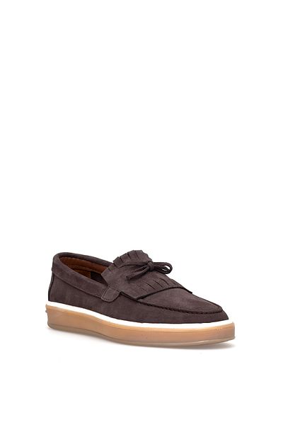 Ayakkabı Fuarı Elite Btant02 Men's Genuine Suede Leather Casual Shoes Brown