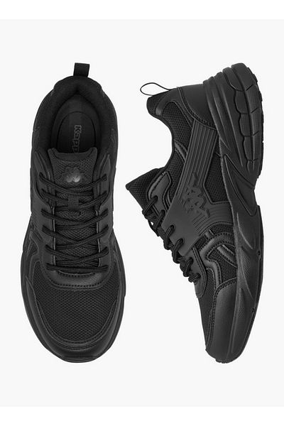 Kappa Men's Panelled Lace-Up Sports Shoes with Pull Tabs