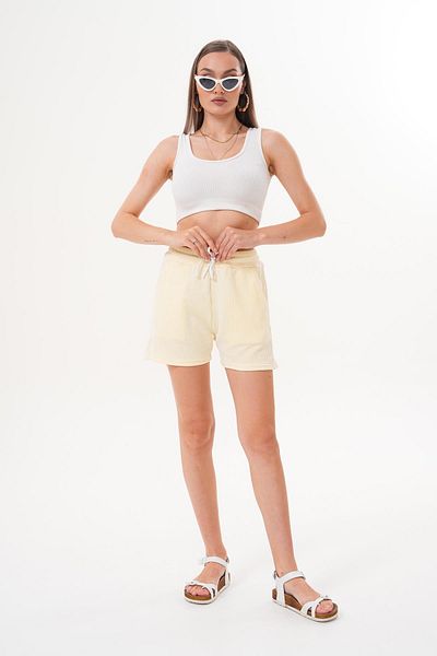 ŞİMAL Women's Stripe Patterned Shorts 250601 -