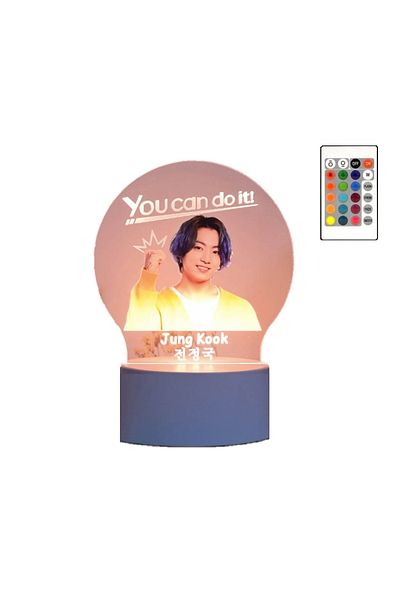OEM LED Night Light, Jung Kook BTS, 16 Colors, with remote control, USB power or 3 AA batteries