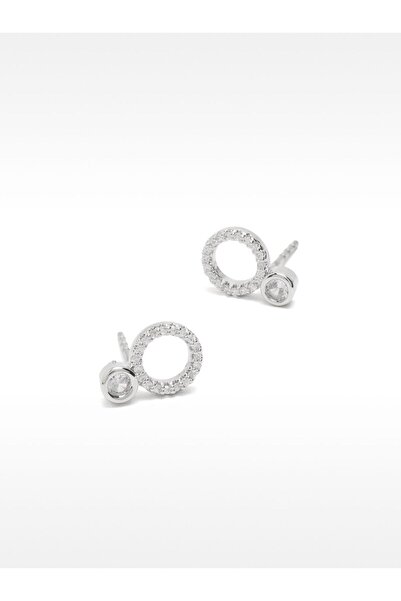 PARFOIS Zirkon Taşlı Halka Küpe