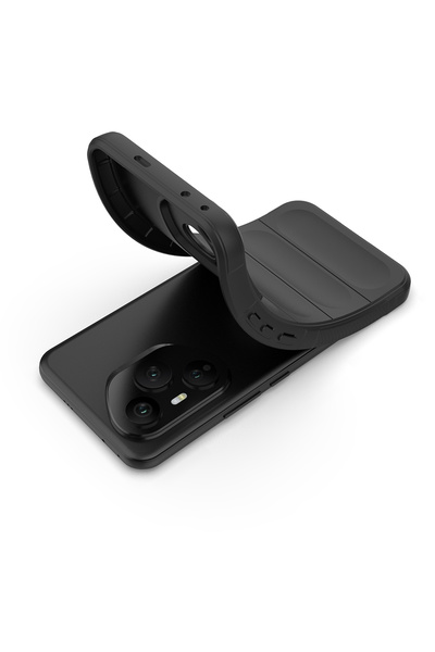 m.tk moveteck Honor 400 Pro Kılıf Kamera Korumalı Kabartmalı Yumuşak Renkli Silikon Kapak Mat Hisli içi Kadife