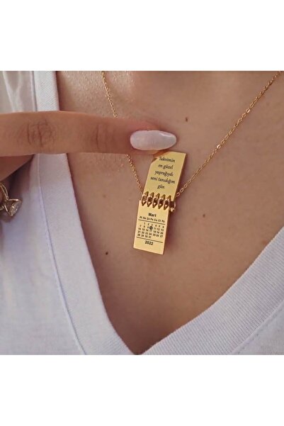 Satürn Silver Kuyumculuk Çelik Not Defteri Kolye Isim Yazılır Kararmaz