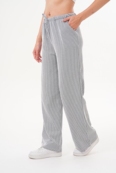 ŞİMAL Kadın Çizgi Desenli Pantolon 250602 -